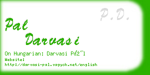 pal darvasi business card